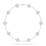 Кольє Vintage Alhambra 10 мотивів з діамантами 4,83 ct