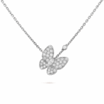 Підвіска Two Butterfly з діамантами 0,88 ct