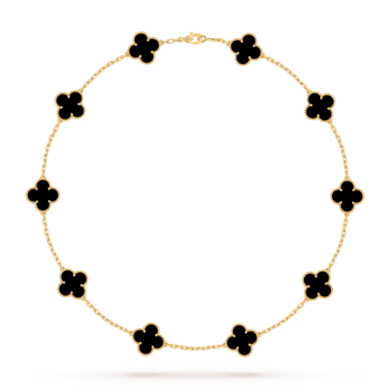 Кольє Vintage Alhambra 10 мотивів з оніксом