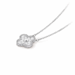 Підвіска Vintage Alhambra 1 мотив з діамантами 0,48 ct - Зображення 2