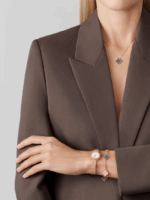 Браслет Vintage Alhambra, 5 мотивів з чорним перламутром та діамантами 0,96 ct - Зображення 4