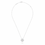 Підвіска Vintage Alhambra 1 мотив з діамантами 0,48 ct - Зображення 4