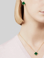 Підвіска Vintage Alhambra 1 мотив з малахітом - Зображення 5