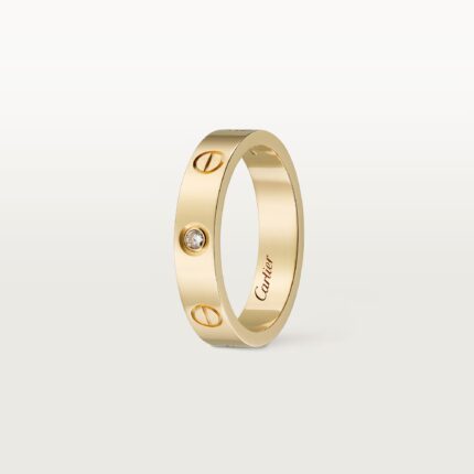 Каблучка Love small model з діамантом 0,02 ct