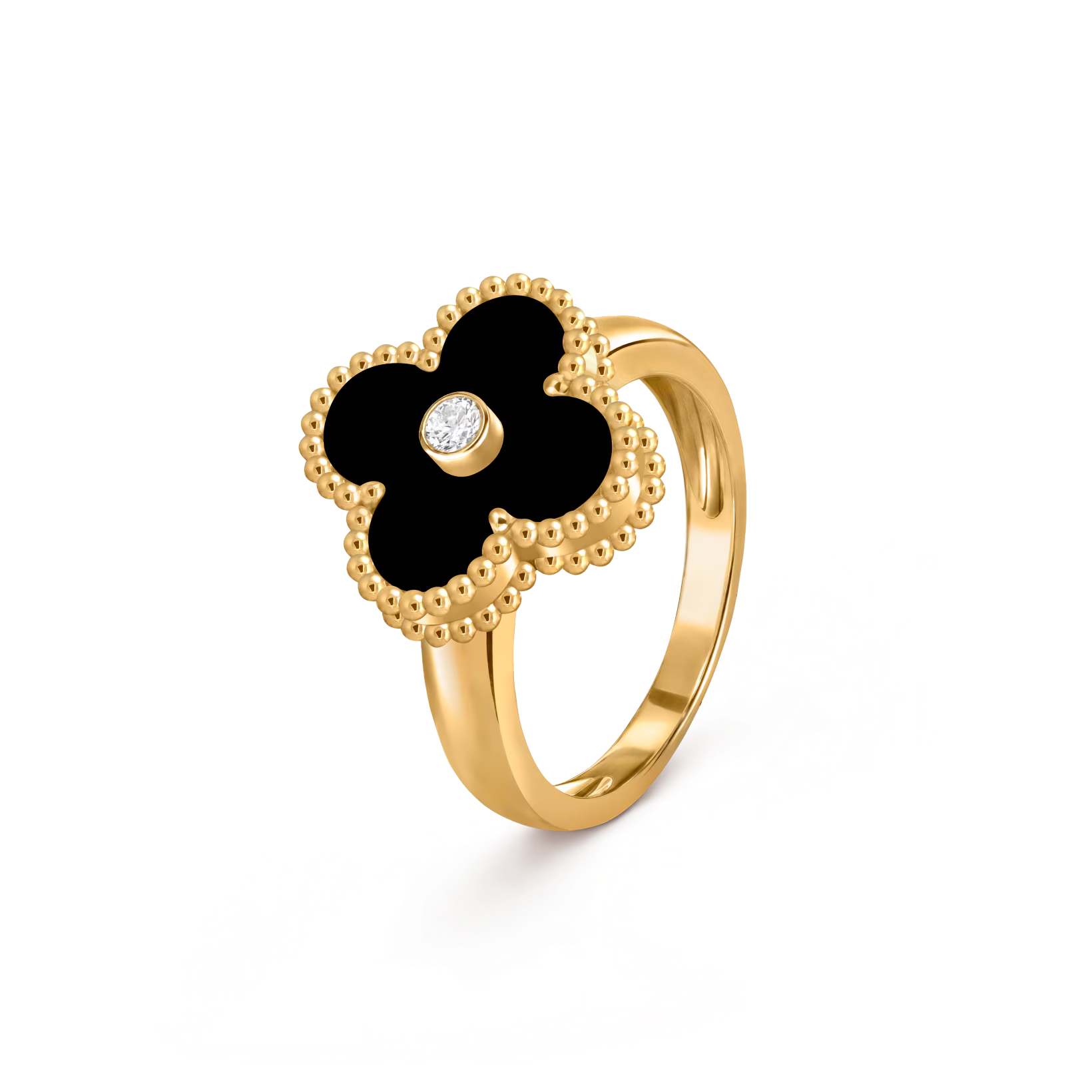 ewcbfni2rv6scneobfqosw.png.transform.vca-w820-2x Каблучка Vintage Alhambra, з діамантом 0,06ct та оніксом - Зображення 1