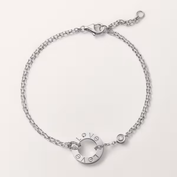 otqpm_7urhg1s0vqg2p0cg.png.scale_.600.high_.love-bracelet-on-chain-2-diamonds-white-gold.avif Браслет Love, на ланцюжку, 2 діаманти 0,03 ct - Зображення 1